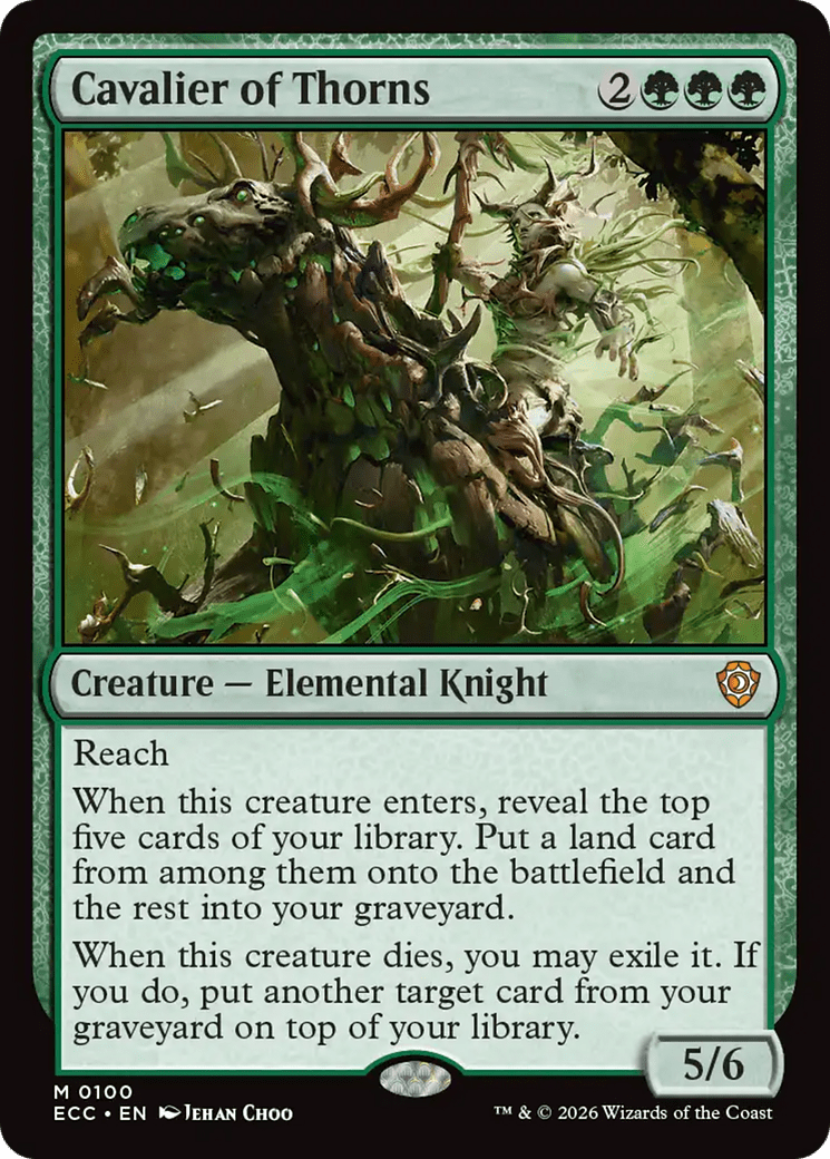 Cavalier of Thorns [Lorwyn Eclipsed Commander] MTG Single Magic: The Gathering  | Multizone: Comics And Games