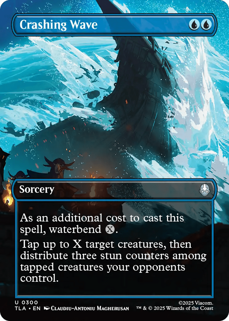 Crashing Wave (Borderless) [Avatar: The Last Airbender] MTG Single Magic: The Gathering  | Multizone: Comics And Games