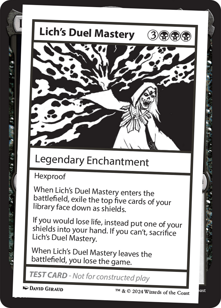 Lich's Duel Mastery [Mystery Booster 2 Playtest Cards] MTG Single Magic: The Gathering  | Multizone: Comics And Games