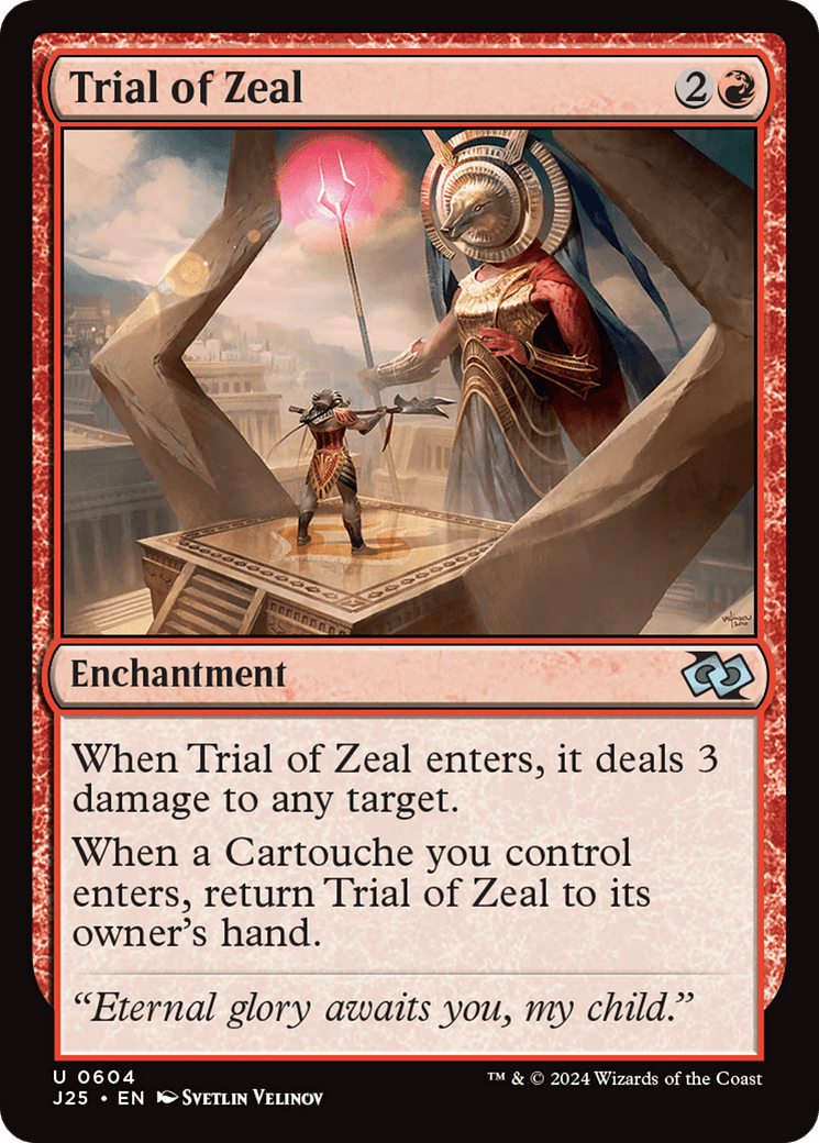 Trial of Zeal [Foundations Jumpstart] MTG Single Magic: The Gathering  | Multizone: Comics And Games