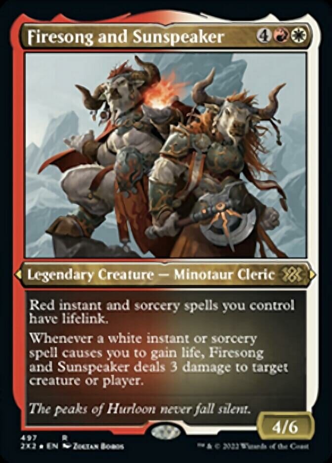 Firesong and Sunspeaker (Foil Etched) [Double Masters 2022] MTG Single Magic: The Gathering  | Multizone: Comics And Games