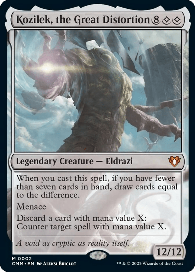 Kozilek, the Great Distortion [Commander Masters] MTG Single Magic: The Gathering  | Multizone: Comics And Games