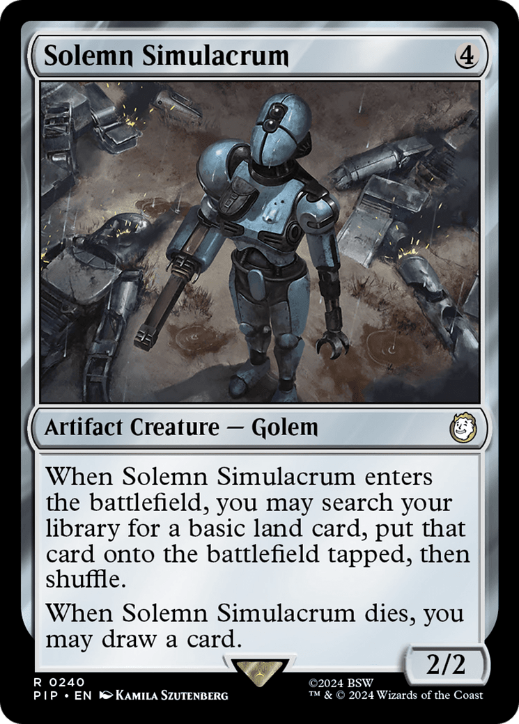 Solemn Simulacrum [Fallout] MTG Single Magic: The Gathering  | Multizone: Comics And Games