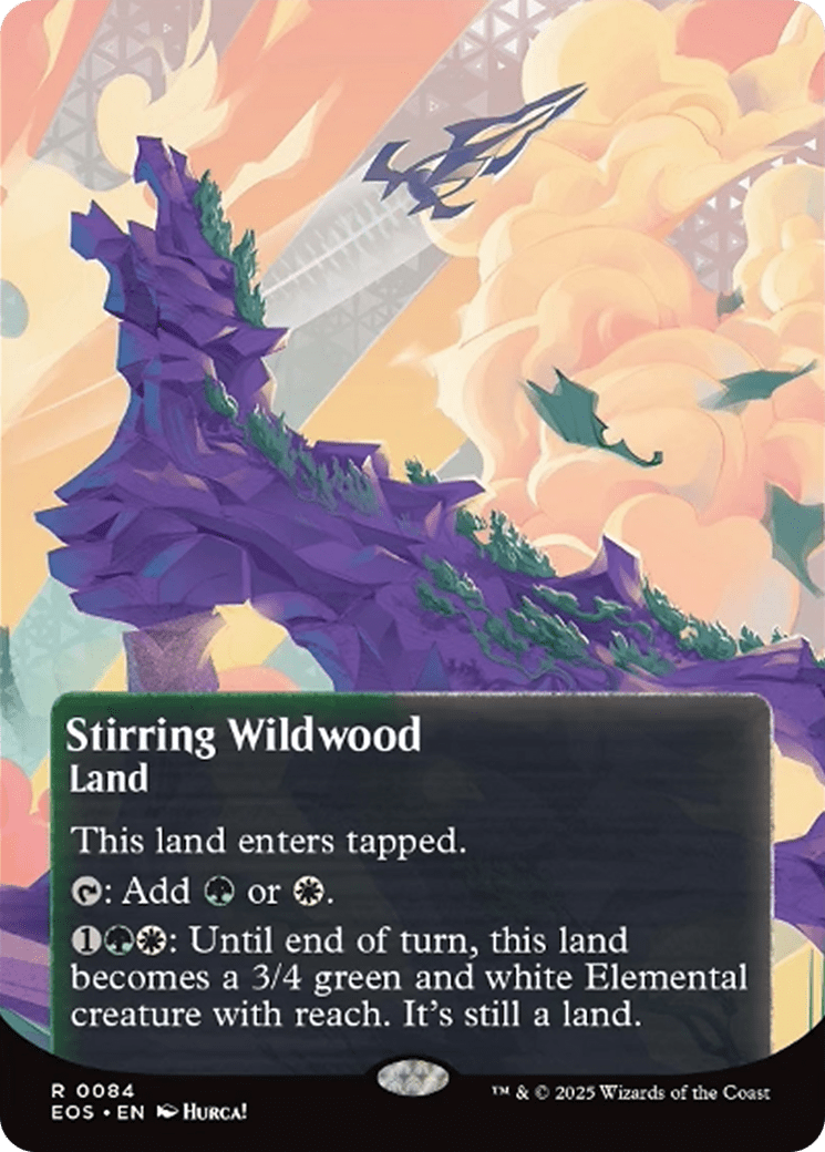 Stirring Wildwood (0084) (Borderless) [Edge of Eternities: Stellar Sights] MTG Single Magic: The Gathering  | Multizone: Comics And Games