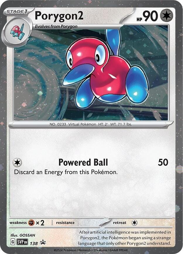 Porygon2 (SVP138) (Cosmos Holo) [Scarlet & Violet: Black Star Promos] Pokemon Single Pokémon  | Multizone: Comics And Games