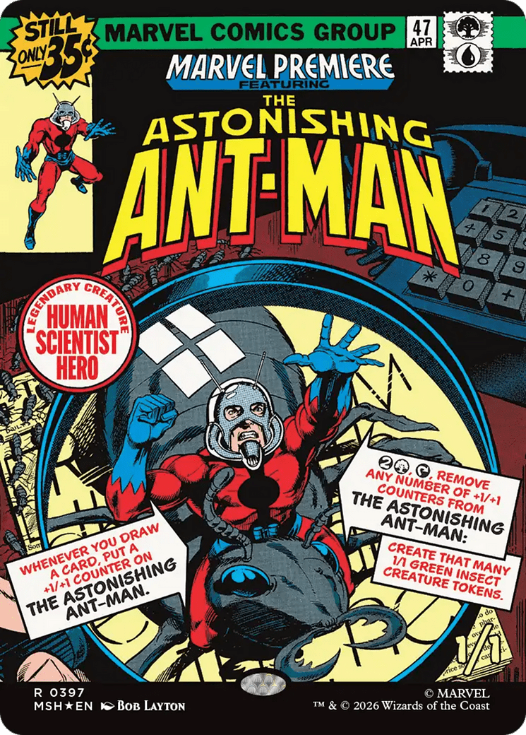 The Astonishing Ant-Man (Borderless) [Marvel Super Heroes] MTG Single Magic: The Gathering  | Multizone: Comics And Games