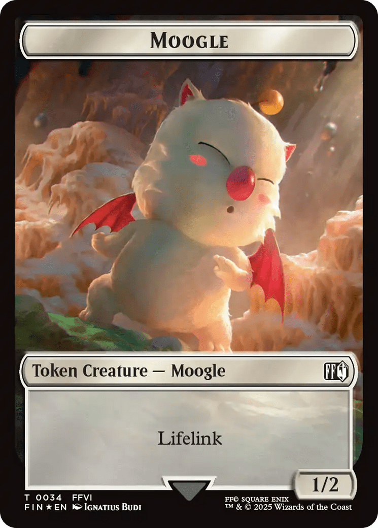Copy (0025) // Moogle (0034) Double-Sided Token (Surge Foil) [FINAL FANTASY Tokens] MTG Single Magic: The Gathering  | Multizone: Comics And Games