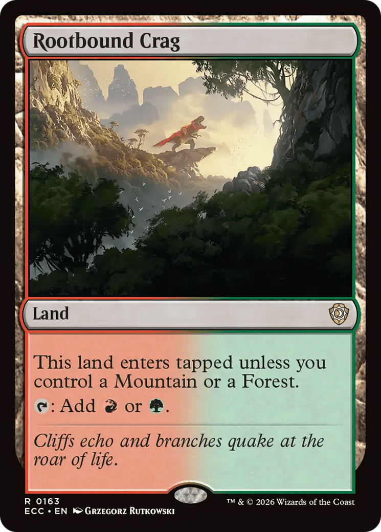 Rootbound Crag [Lorwyn Eclipsed Commander] MTG Single Magic: The Gathering  | Multizone: Comics And Games