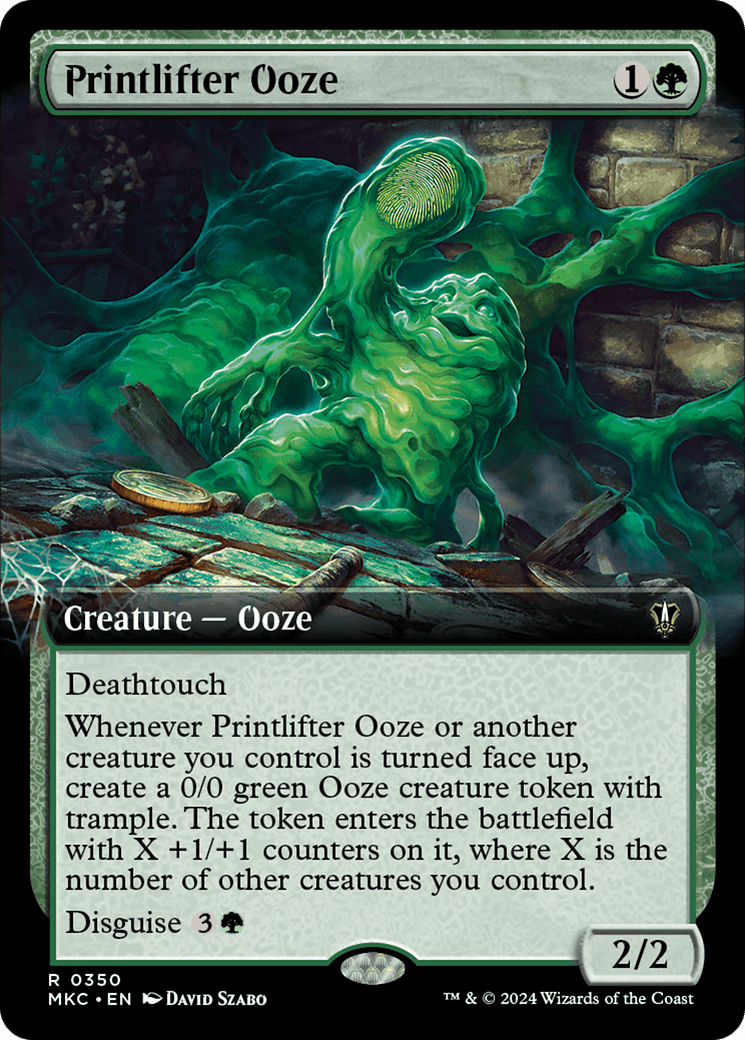 Printlifter Ooze (Extended Art) [Murders at Karlov Manor Commander] MTG Single Magic: The Gathering  | Multizone: Comics And Games