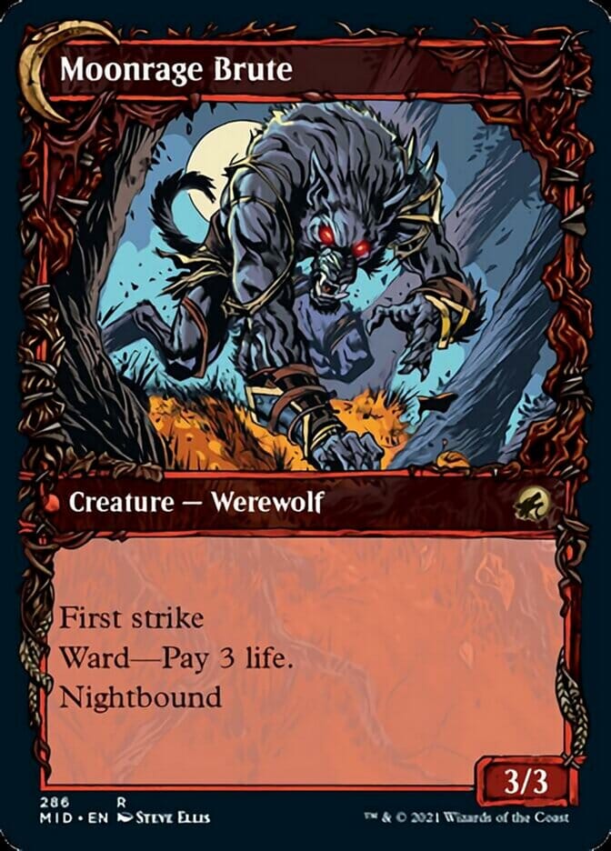 Brutal Cathar // Moonrage Brute (Showcase Equinox) [Innistrad: Midnight Hunt] MTG Single Magic: The Gathering  | Multizone: Comics And Games