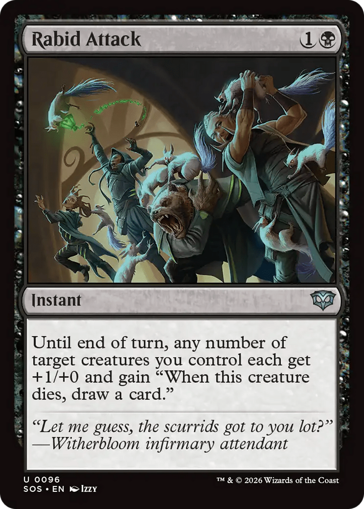 Rabid Attack [Secrets of Strixhaven] MTG Single Magic: The Gathering  | Multizone: Comics And Games