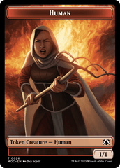 Tentacle // Human (26) Double-Sided Token [March of the Machine Commander Tokens] MTG Single Magic: The Gathering  | Multizone: Comics And Games