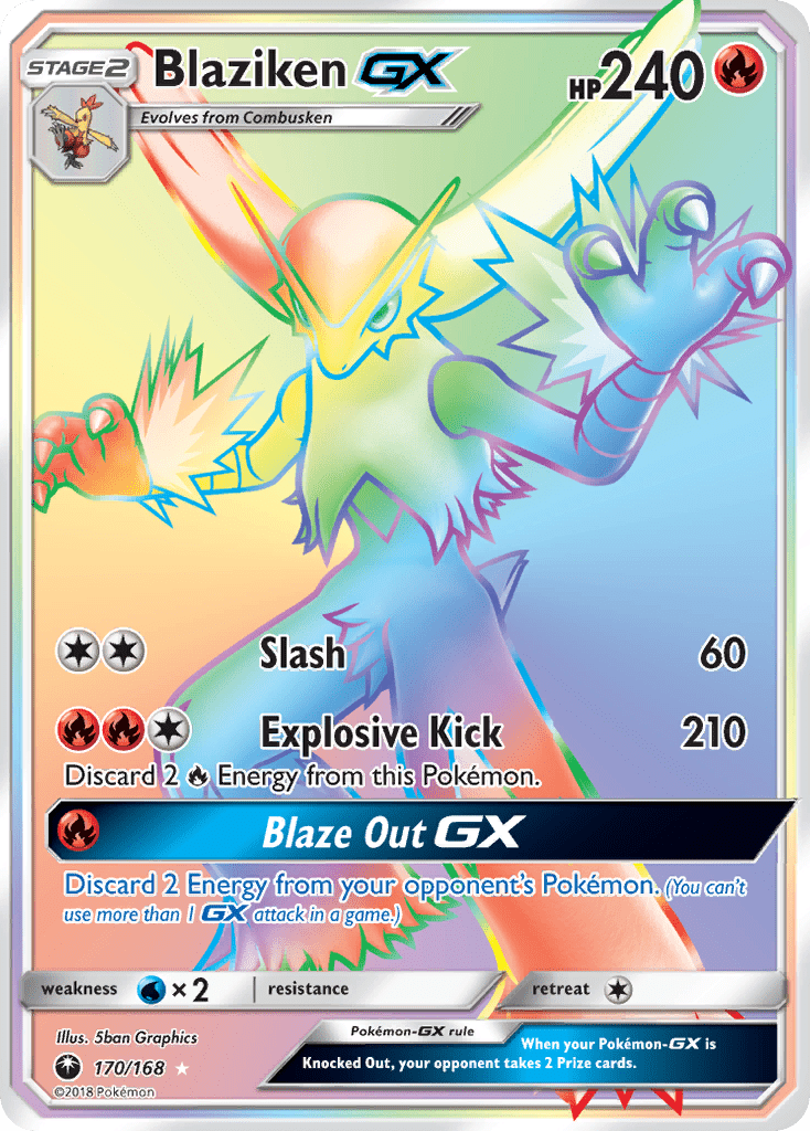 Blaziken GX (170/168) [Sun & Moon: Celestial Storm] Pokemon Single Pokémon  | Multizone: Comics And Games