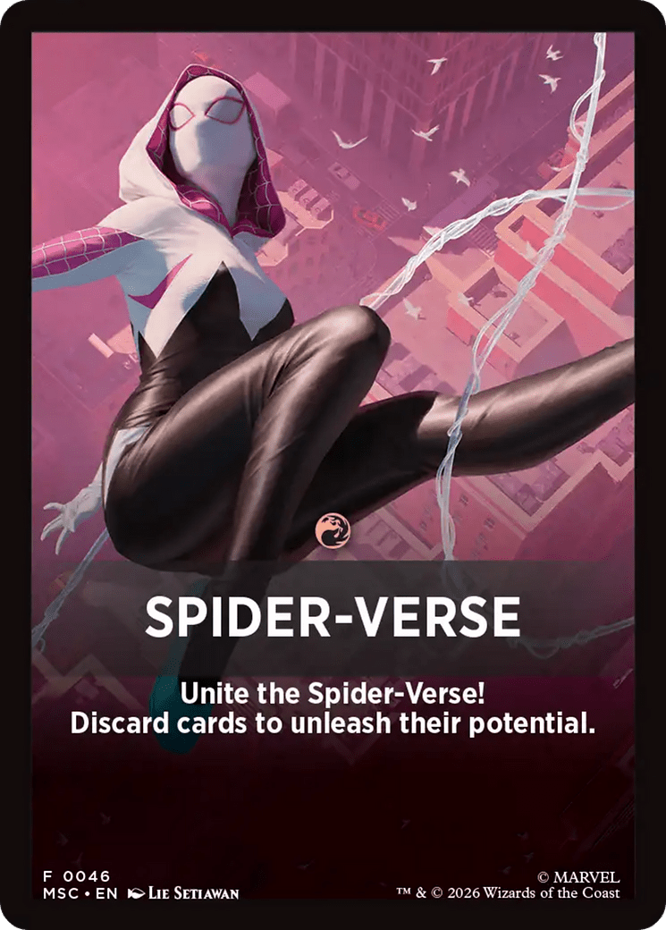 Spider-Verse Theme Card [Marvel Super Heroes Commander] MTG Single Magic: The Gathering  | Multizone: Comics And Games