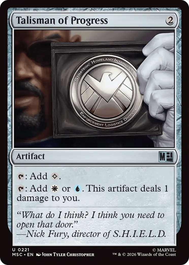 Talisman of Progress [Marvel Super Heroes Commander] MTG Single Magic: The Gathering  | Multizone: Comics And Games