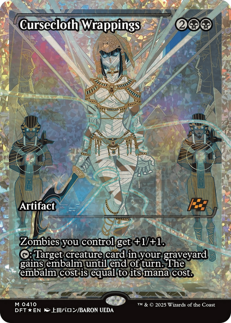 Cursecloth Wrappings (Showcase) (Fracture Foil) [Aetherdrift] MTG Single Magic: The Gathering  | Multizone: Comics And Games