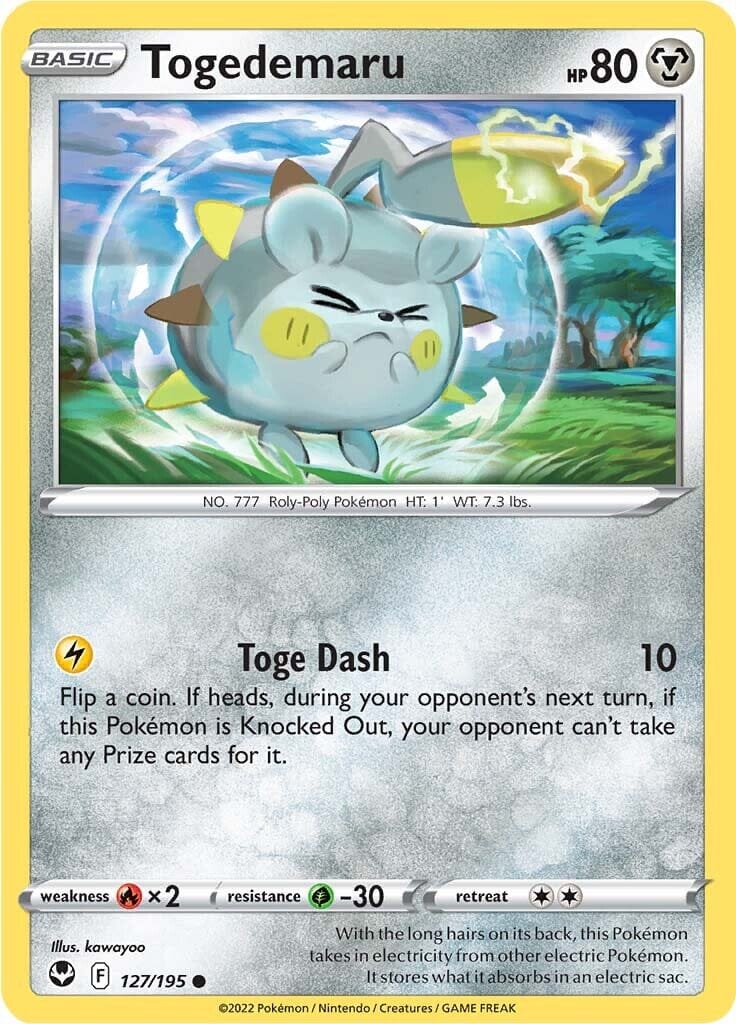 Togedemaru (127/195) [Sword & Shield: Silver Tempest] Pokemon Single Pokémon  | Multizone: Comics And Games