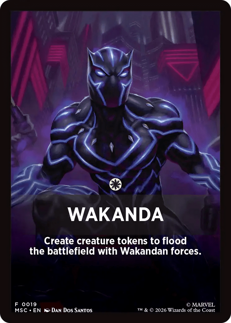 Wakanda Theme Card [Marvel Super Heroes Commander] MTG Single Magic: The Gathering  | Multizone: Comics And Games