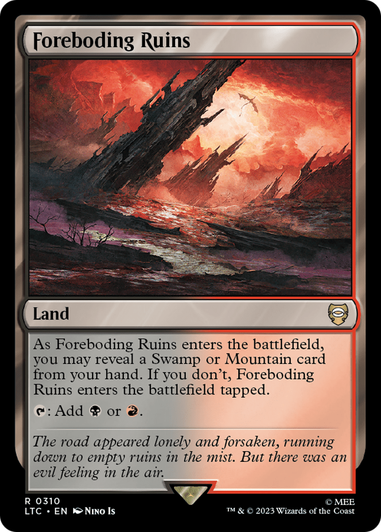 Foreboding Ruins [The Lord of the Rings: Tales of Middle-Earth Commander] MTG Single Magic: The Gathering  | Multizone: Comics And Games