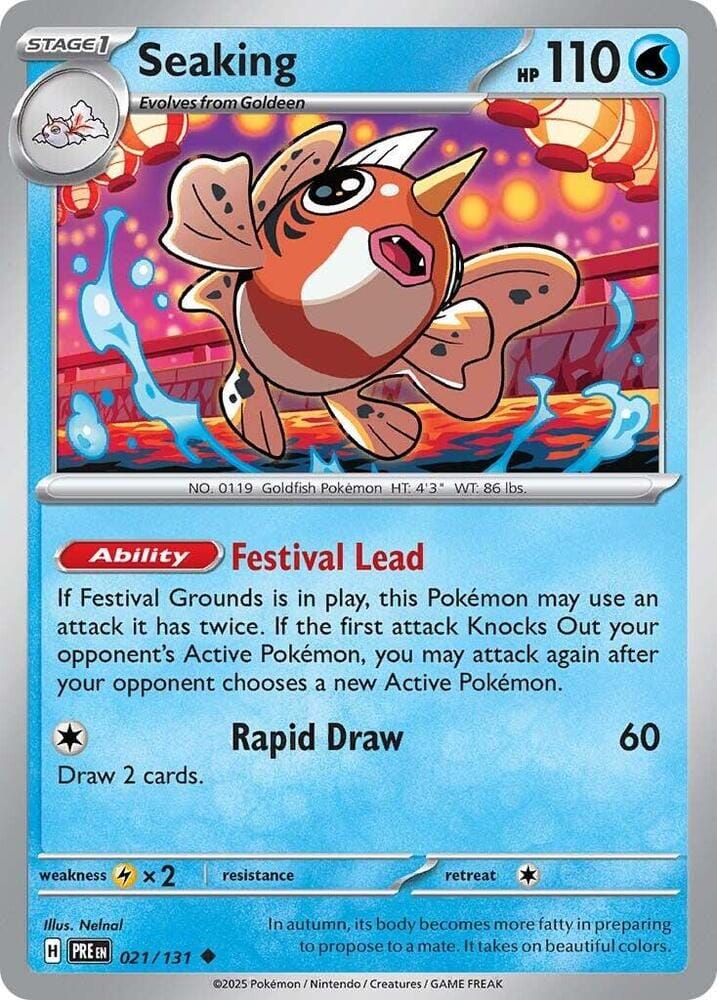 Seaking (021/131) [Scarlet & Violet: Prismatic Evolutions] Pokemon Single Pokémon  | Multizone: Comics And Games