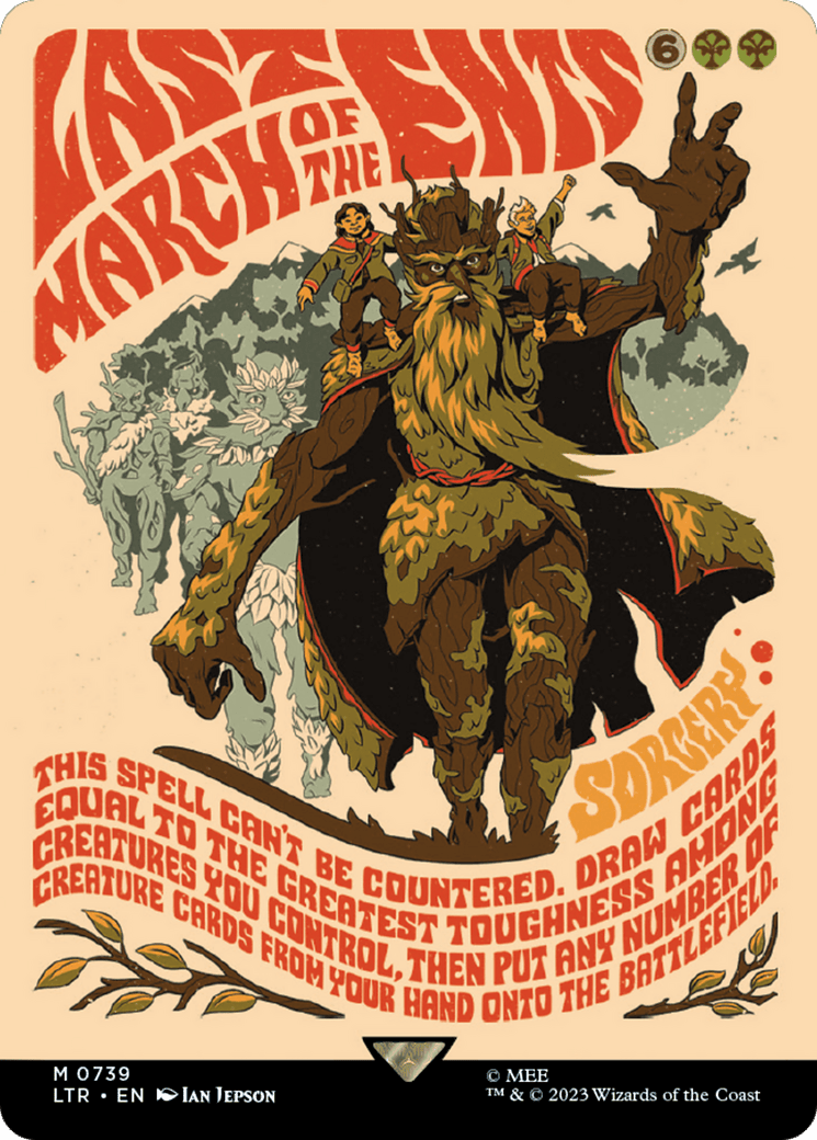 Last March of the Ents (Borderless Poster) [The Lord of the Rings: Tales of Middle-Earth] MTG Single Magic: The Gathering  | Multizone: Comics And Games