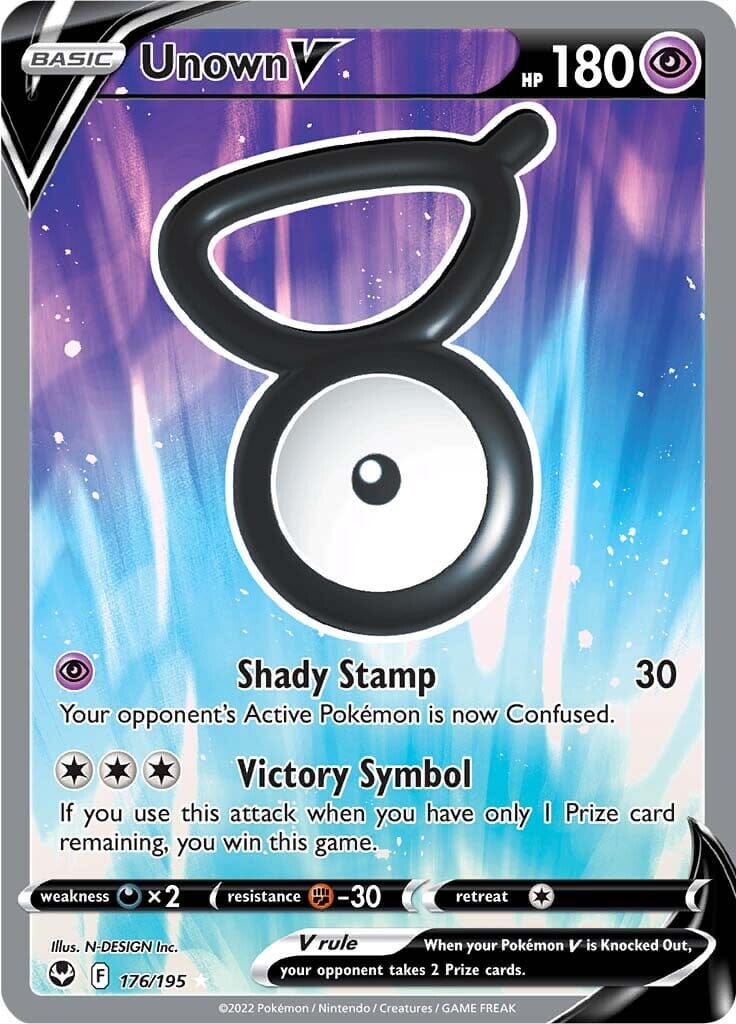 Unown V (176/195) [Sword & Shield: Silver Tempest] Pokemon Single Pokémon  | Multizone: Comics And Games