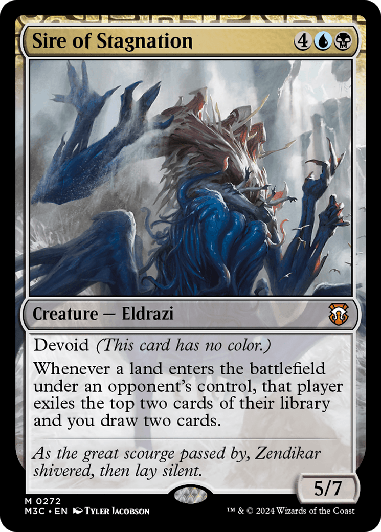 Sire of Stagnation (Ripple Foil) [Modern Horizons 3 Commander] MTG Single Magic: The Gathering  | Multizone: Comics And Games