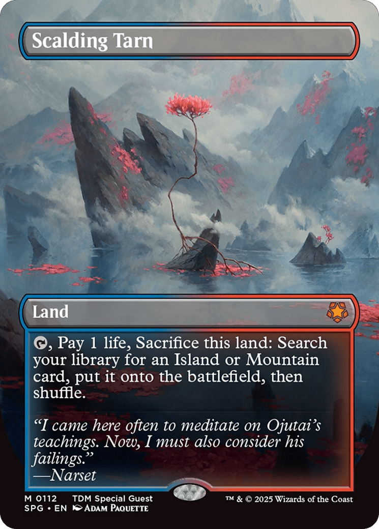 Scalding Tarn (Borderless) [Tarkir: Dragonstorm Special Guests] MTG Single Magic: The Gathering  | Multizone: Comics And Games