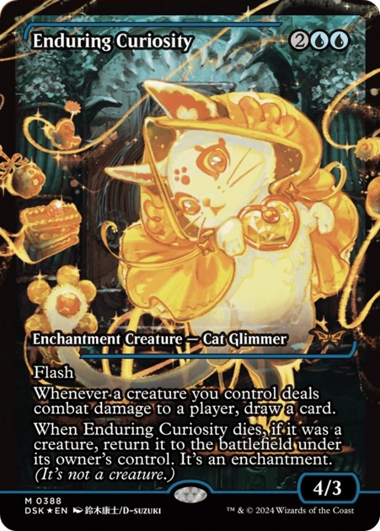 Enduring Curiosity (Japan Showcase) [Duskmourn: House of Horror] MTG Single Magic: The Gathering  | Multizone: Comics And Games