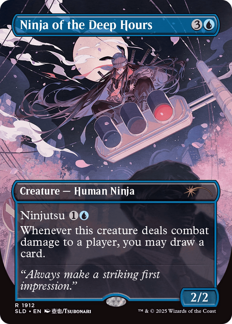 Ninja of the Deep Hours (Rainbow Foil) [Secret Lair Drop Series] MTG Single Magic: The Gathering  | Multizone: Comics And Games