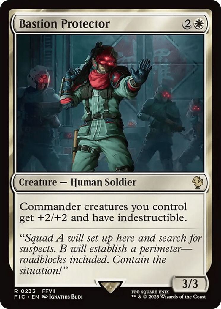 Bastion Protector [FINAL FANTASY Commander] MTG Single Magic: The Gathering  | Multizone: Comics And Games