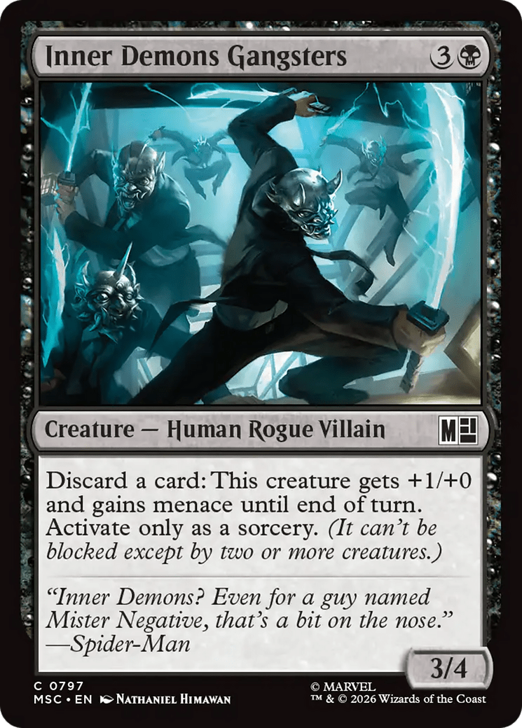 Inner Demons Gangsters [Marvel Super Heroes Commander] MTG Single Magic: The Gathering  | Multizone: Comics And Games