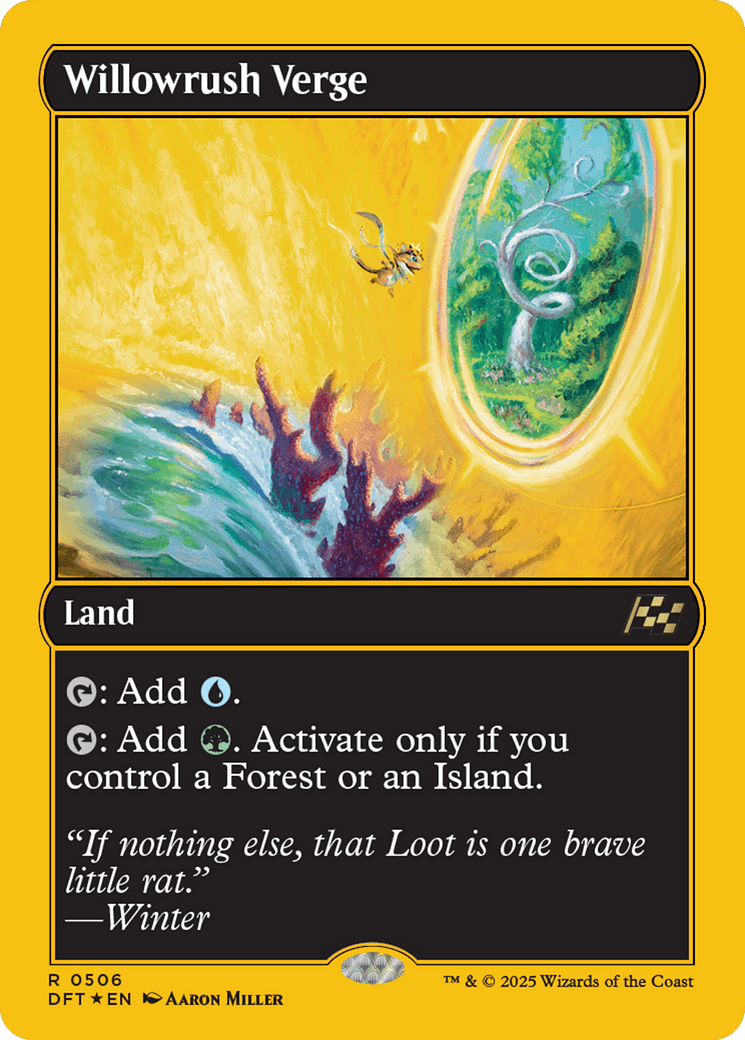 Willowrush Verge (First-Place Foil) [Aetherdrift] MTG Single Magic: The Gathering  | Multizone: Comics And Games