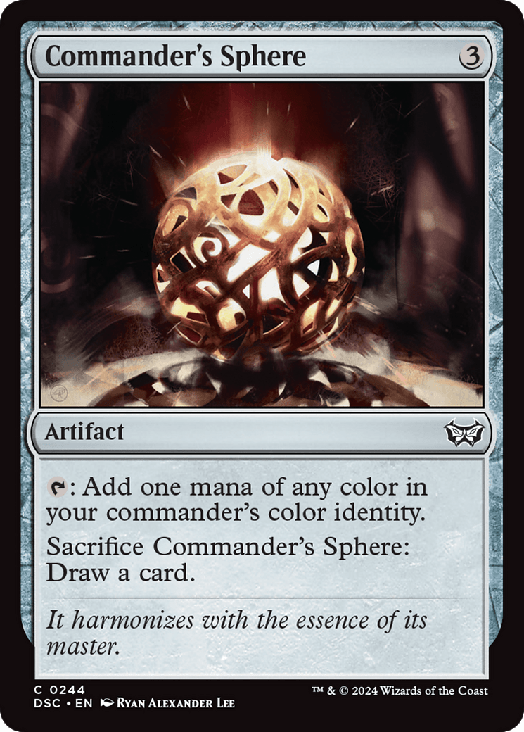 Commander's Sphere [Duskmourn: House of Horror Commander] MTG Single Magic: The Gathering  | Multizone: Comics And Games
