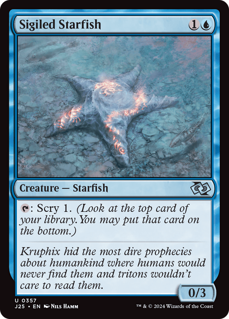 Sigiled Starfish [Foundations Jumpstart] MTG Single Magic: The Gathering  | Multizone: Comics And Games