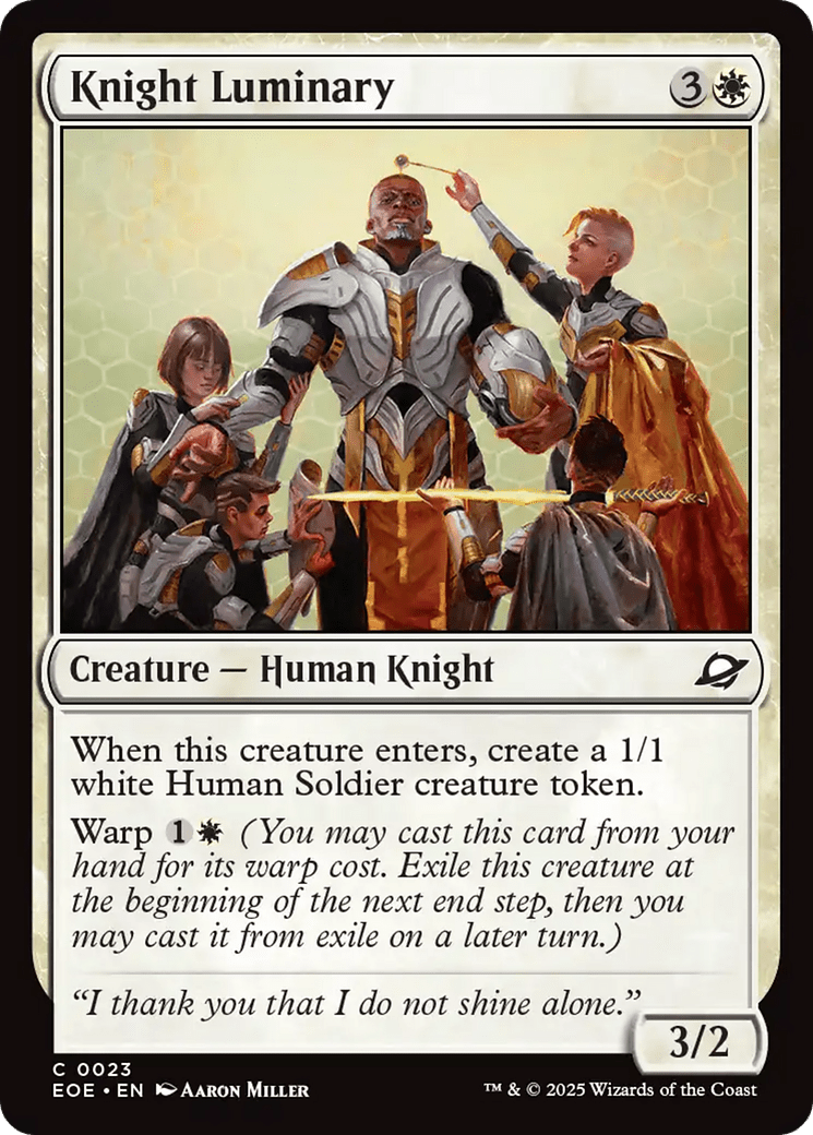 Knight Luminary [Edge of Eternities] MTG Single Magic: The Gathering  | Multizone: Comics And Games