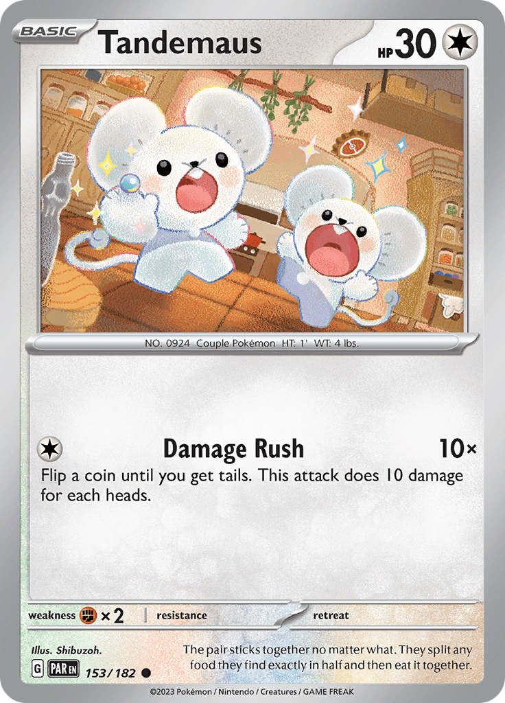 Tandemaus (153/182) [Scarlet & Violet: Paradox Rift] Pokemon Single Pokémon  | Multizone: Comics And Games