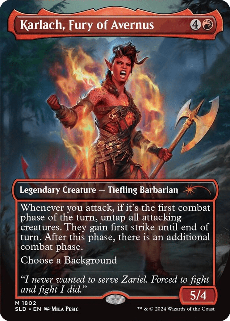 Karlach, Fury of Avernus [Secret Lair Drop Series] MTG Single Magic: The Gathering  | Multizone: Comics And Games