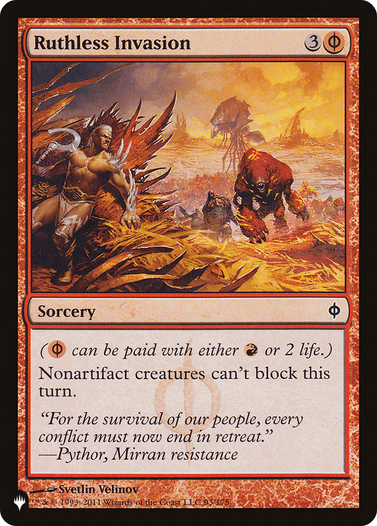 Ruthless Invasion [The List] MTG Single Magic: The Gathering  | Multizone: Comics And Games