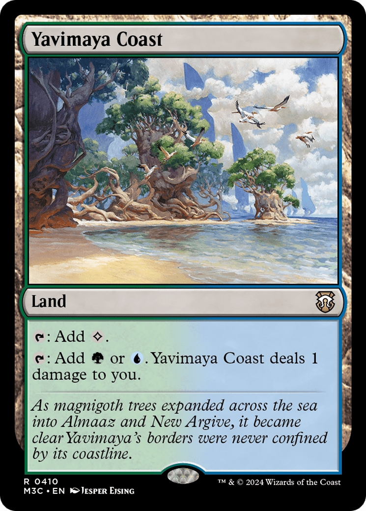 Yavimaya Coast (Ripple Foil) [Modern Horizons 3 Commander] MTG Single Magic: The Gathering  | Multizone: Comics And Games