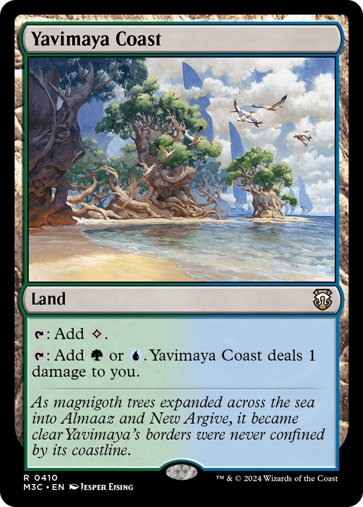 Yavimaya Coast (Ripple Foil) [Modern Horizons 3 Commander] MTG Single Magic: The Gathering  | Multizone: Comics And Games