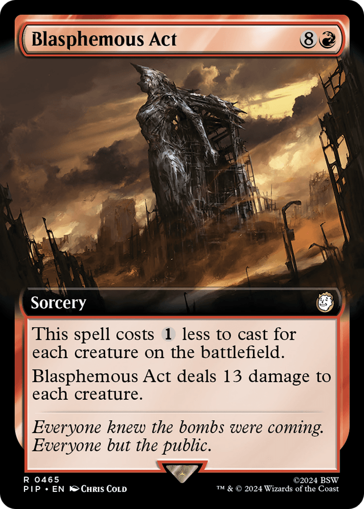 Blasphemous Act (Extended Art) [Fallout] MTG Single Magic: The Gathering  | Multizone: Comics And Games