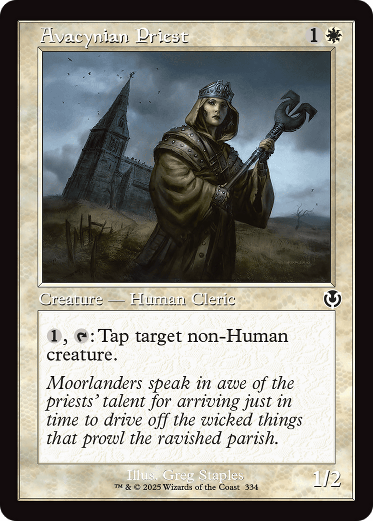 Avacynian Priest (Retro Frame) [Innistrad Remastered] MTG Single Magic: The Gathering  | Multizone: Comics And Games