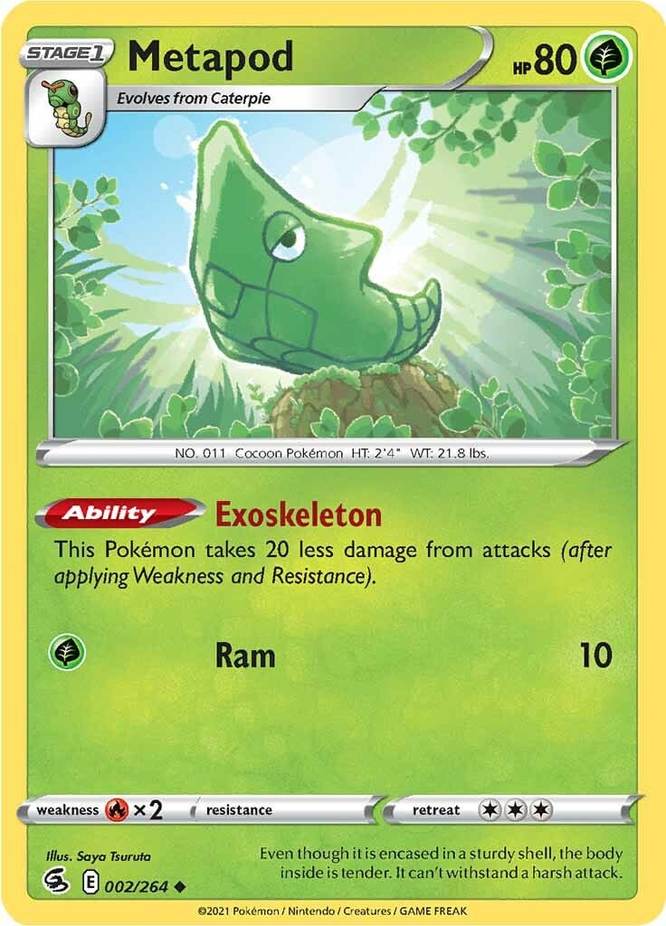 Metapod (002/264) [Sword & Shield: Fusion Strike] Pokemon Single Pokémon  | Multizone: Comics And Games