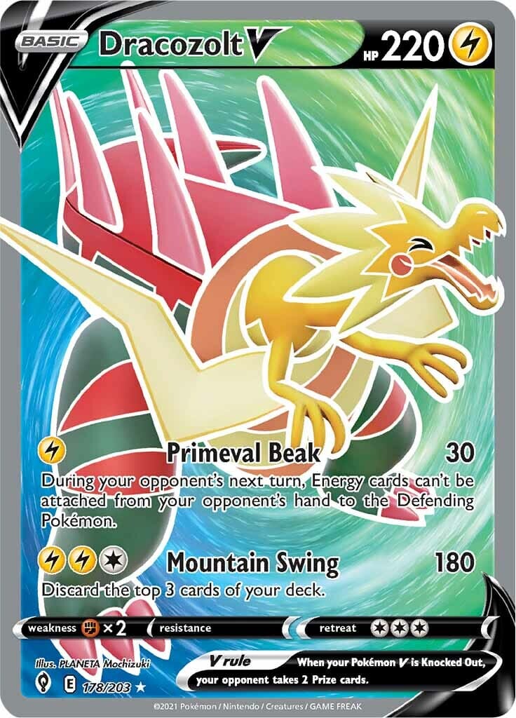 Dracozolt V (178/203) [Sword & Shield: Evolving Skies] Pokemon Single Pokémon  | Multizone: Comics And Games