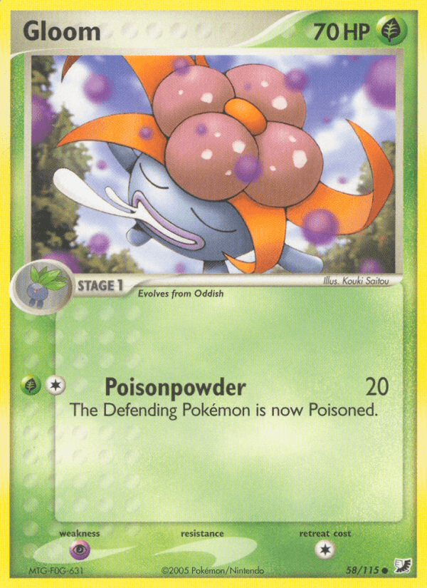Gloom (58/115) [EX: Unseen Forces] Pokemon Single Pokémon  | Multizone: Comics And Games