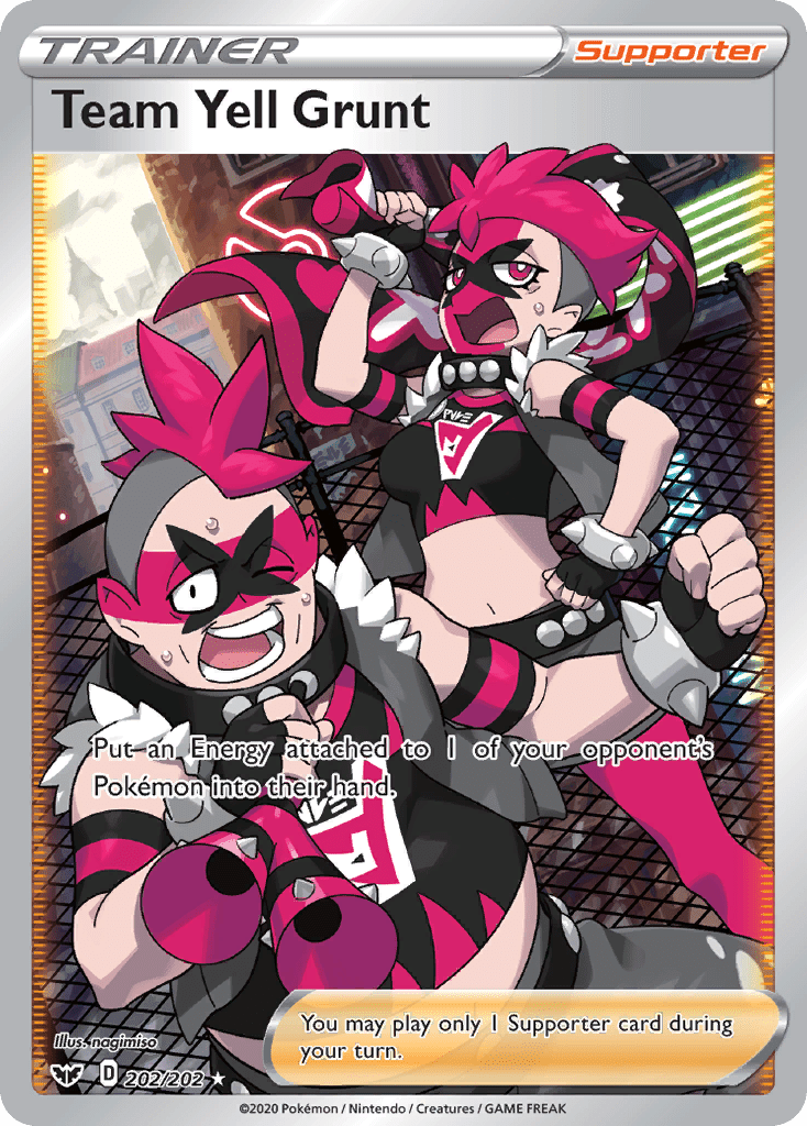 Team Yell Grunt (202/202) [Sword & Shield: Base Set] Pokemon Single Pokémon  | Multizone: Comics And Games