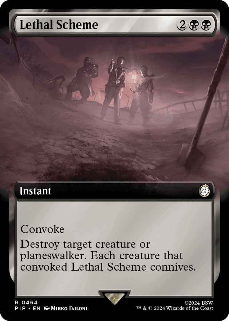 Lethal Scheme (Extended Art) [Fallout] MTG Single Magic: The Gathering  | Multizone: Comics And Games