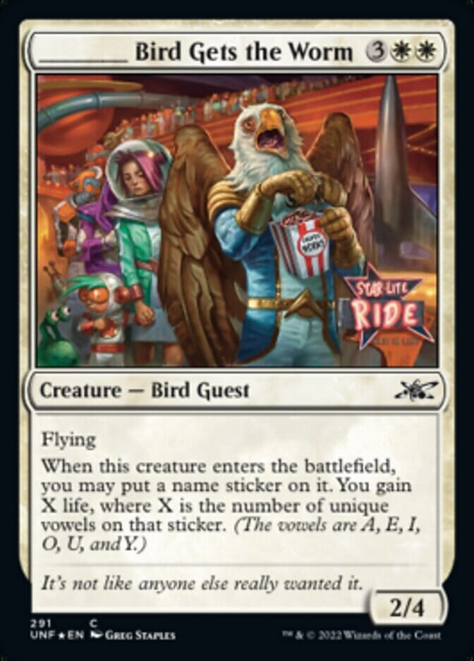 _____ Bird Gets the Worm (Galaxy Foil) [Unfinity] MTG Single Magic: The Gathering  | Multizone: Comics And Games