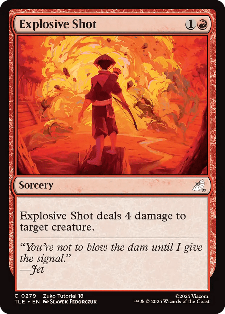 Explosive Shot (0279) [Avatar: The Last Airbender: Eternal-Legal] MTG Single Magic: The Gathering  | Multizone: Comics And Games